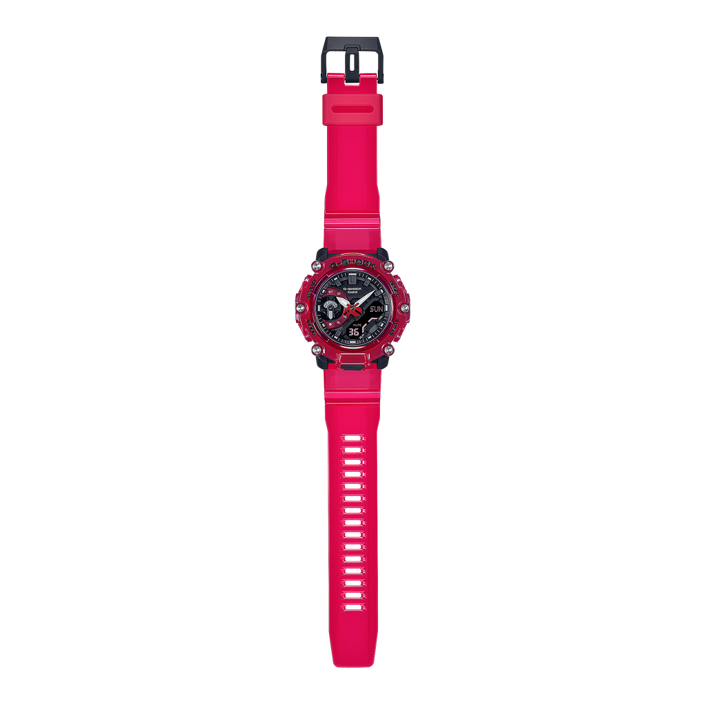 Casio G-Shock GA-2200SKL-4ADR Analog-Digital Men's Watch, Red