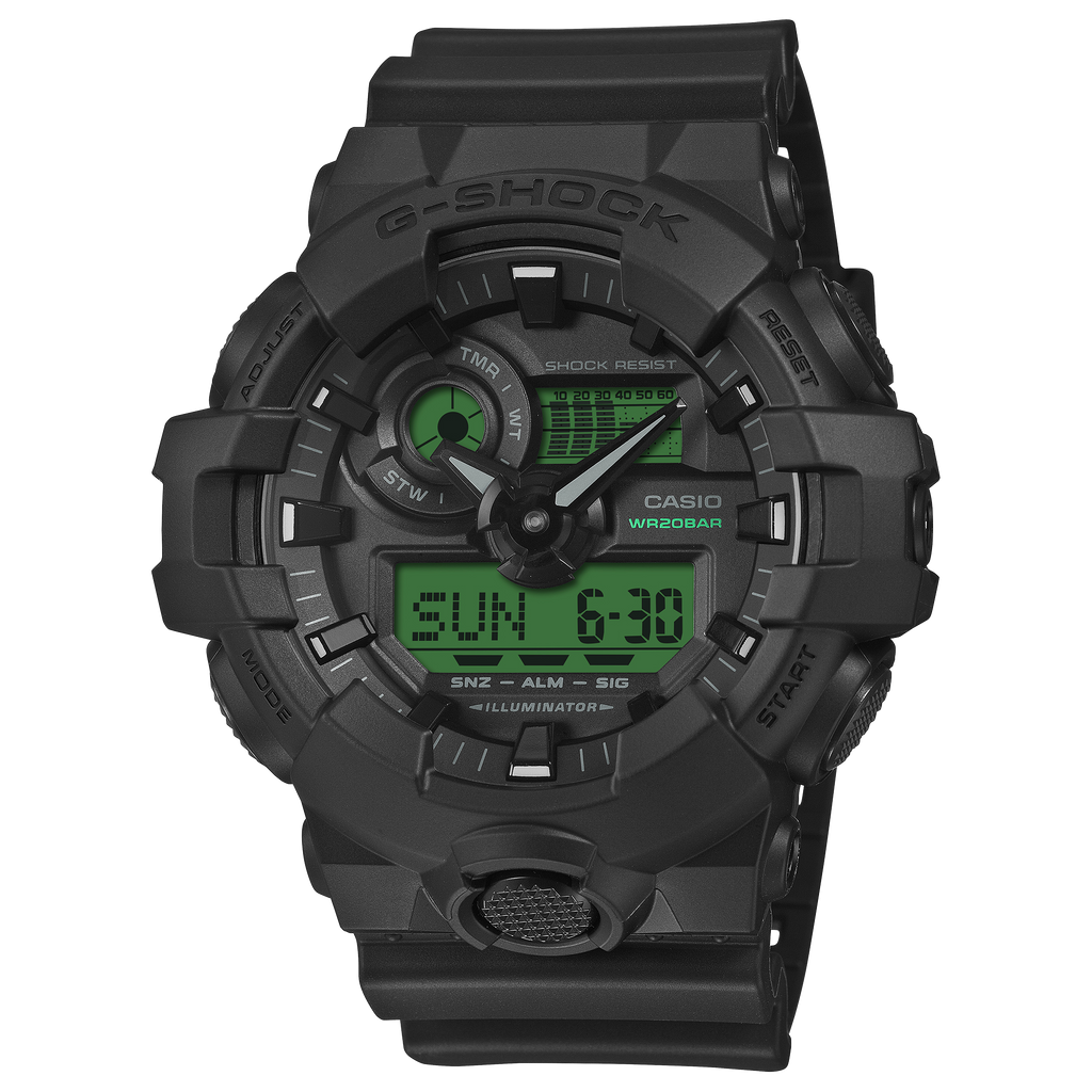 G-Shock Electro Green Digital Analogue Men's Watch GA-700BEG-1ADR