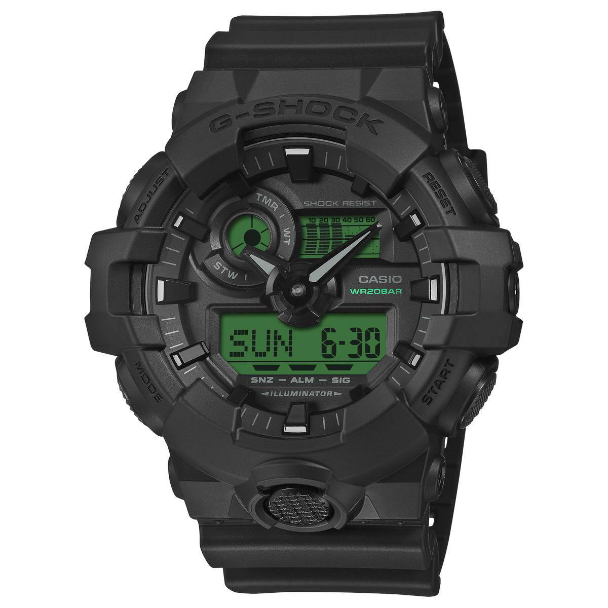G-Shock Electro Green Digital Analogue Men's Watch GA-700BEG-1ADR