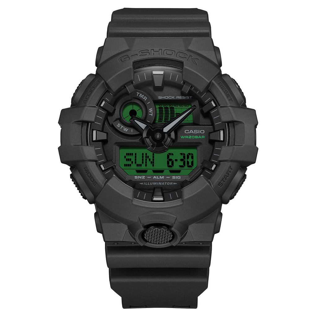 G-Shock Electro Green Digital Analogue Men's Watch GA-700BEG-1ADR