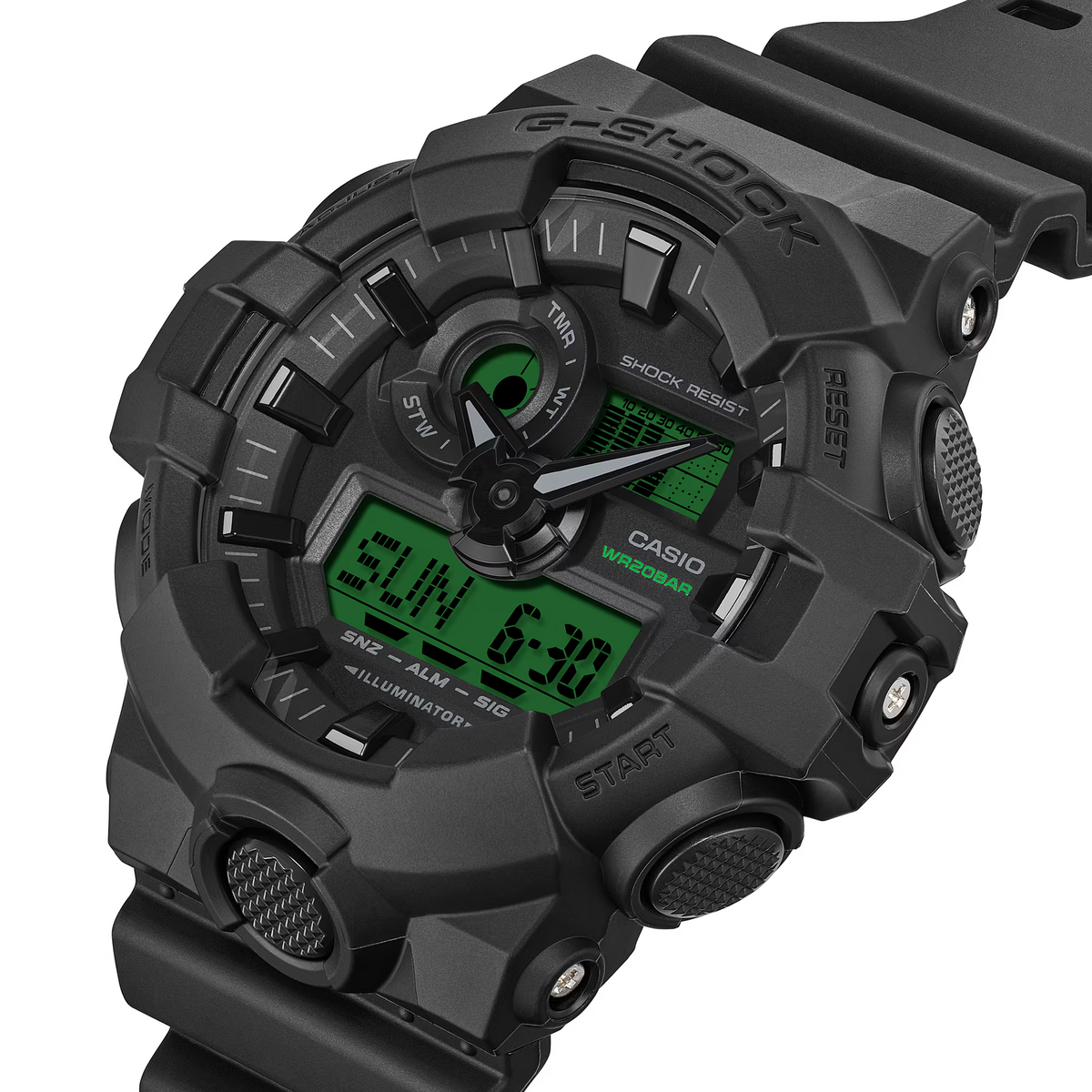 G-Shock Electro Green Digital Analogue Men's Watch GA-700BEG-1ADR
