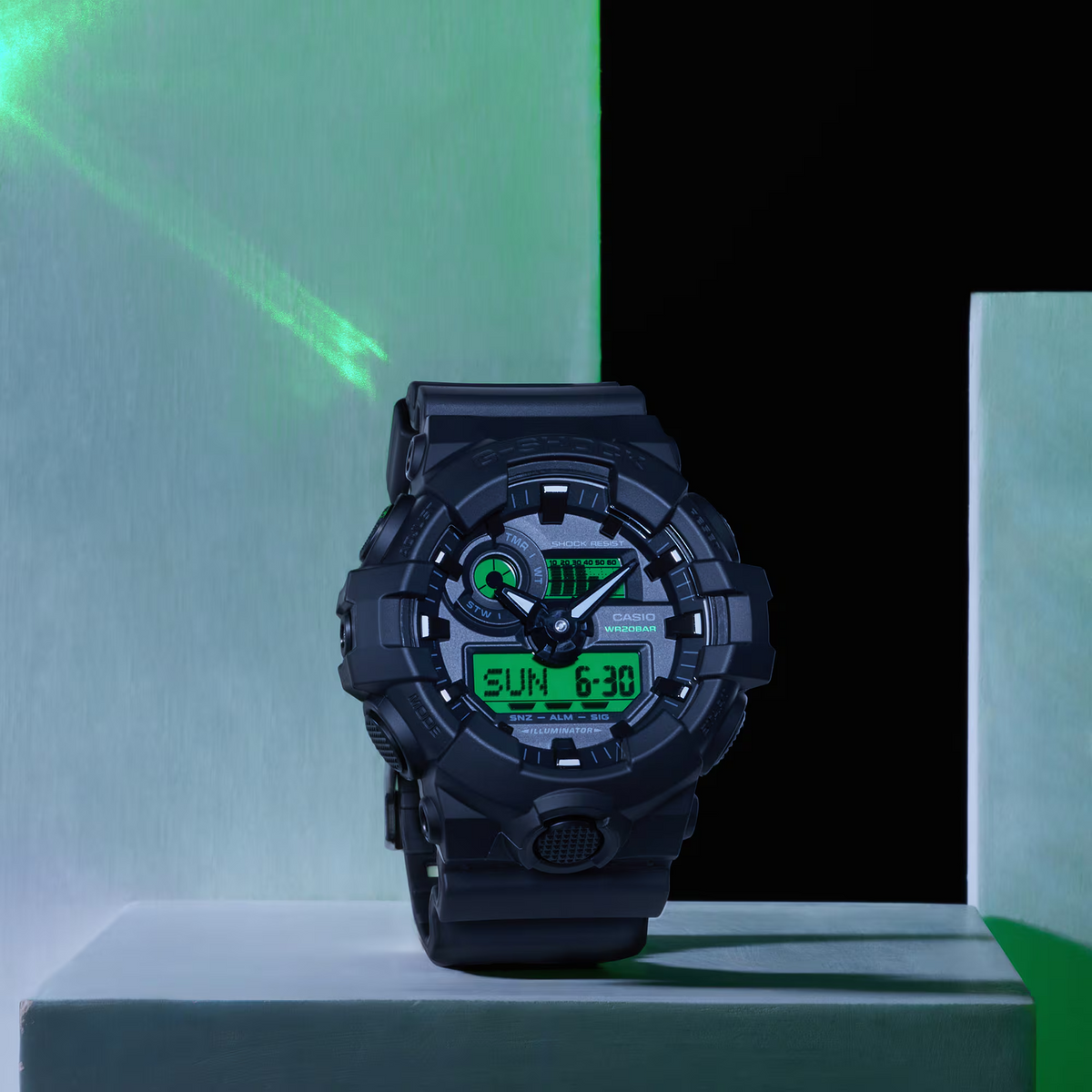 G-Shock Electro Green Digital Analogue Men's Watch GA-700BEG-1ADR