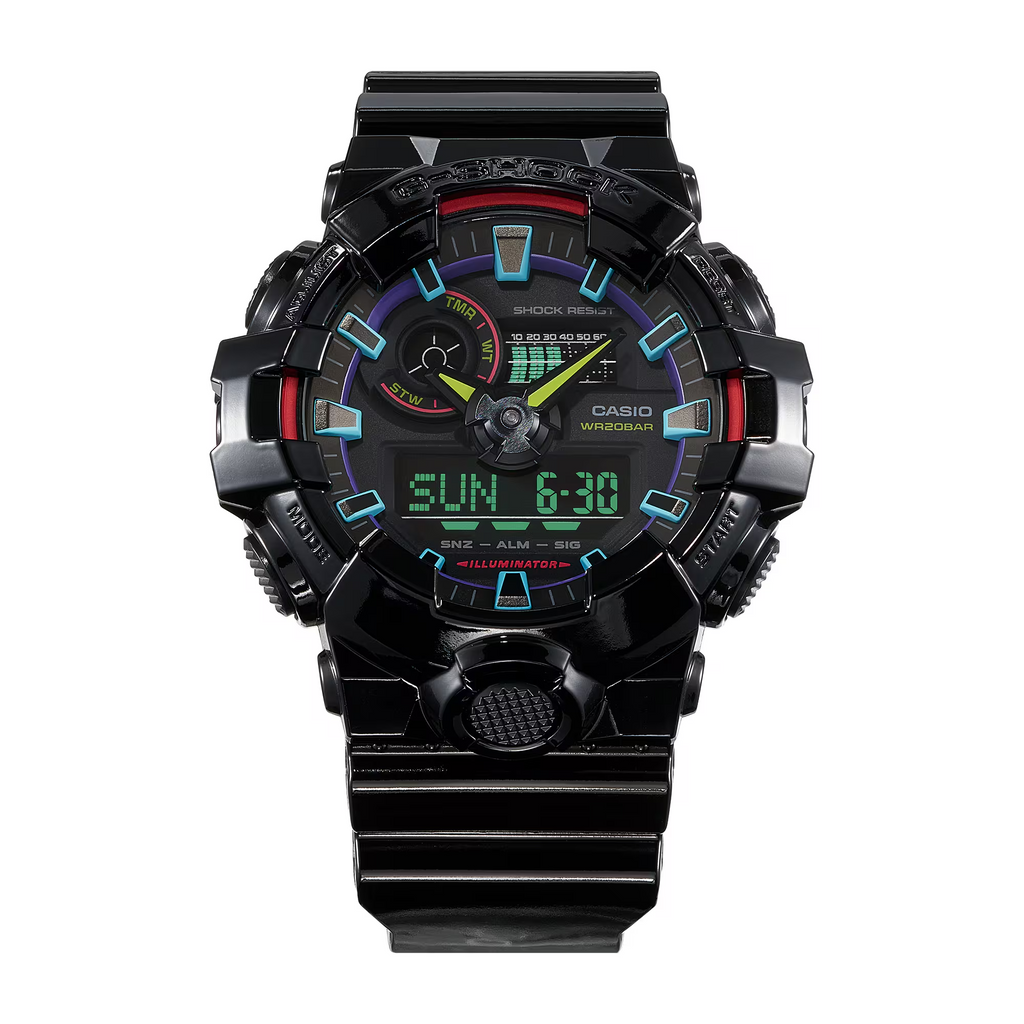 G-Shock Virtual Rainbow RGB Men Casual Watch GA-700RGB-1ADR