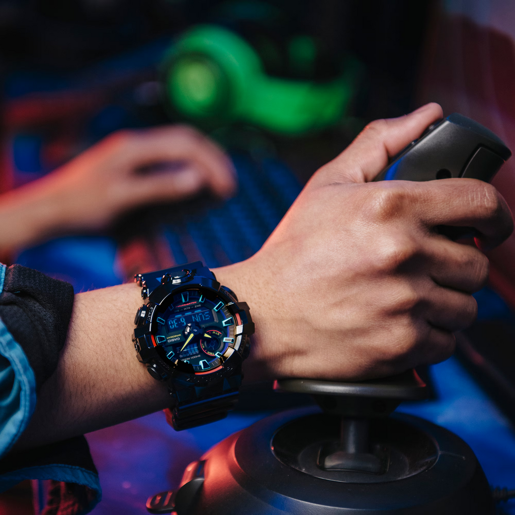 G-Shock Virtual Rainbow RGB Men Casual Watch GA-700RGB-1ADR