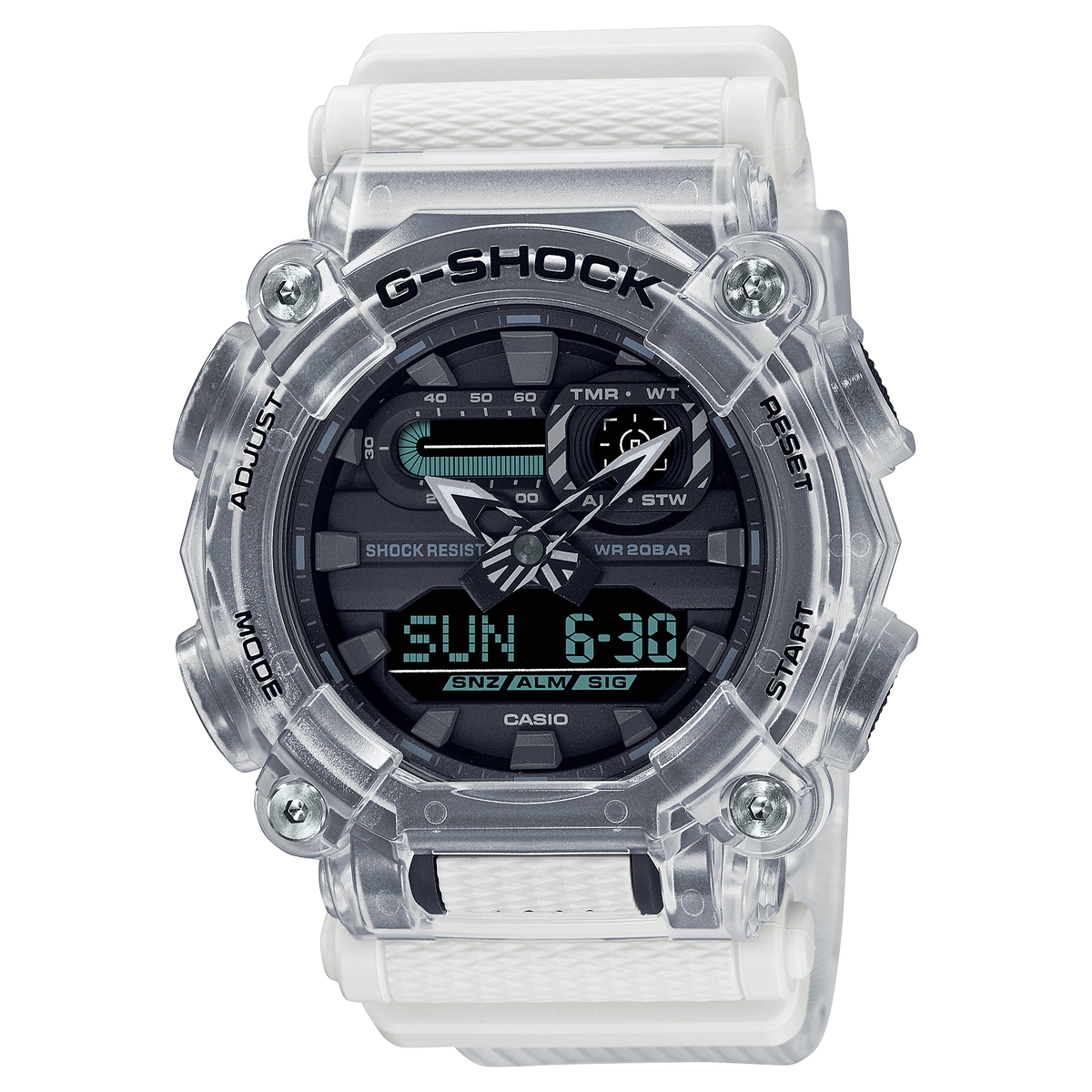 Casio G-Shock GA-900SKL-7ADR Analog-Digital Men's Watch, White