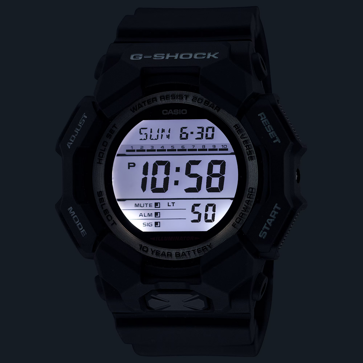 G-Shock Digital Men's Watch GD-010-1DR