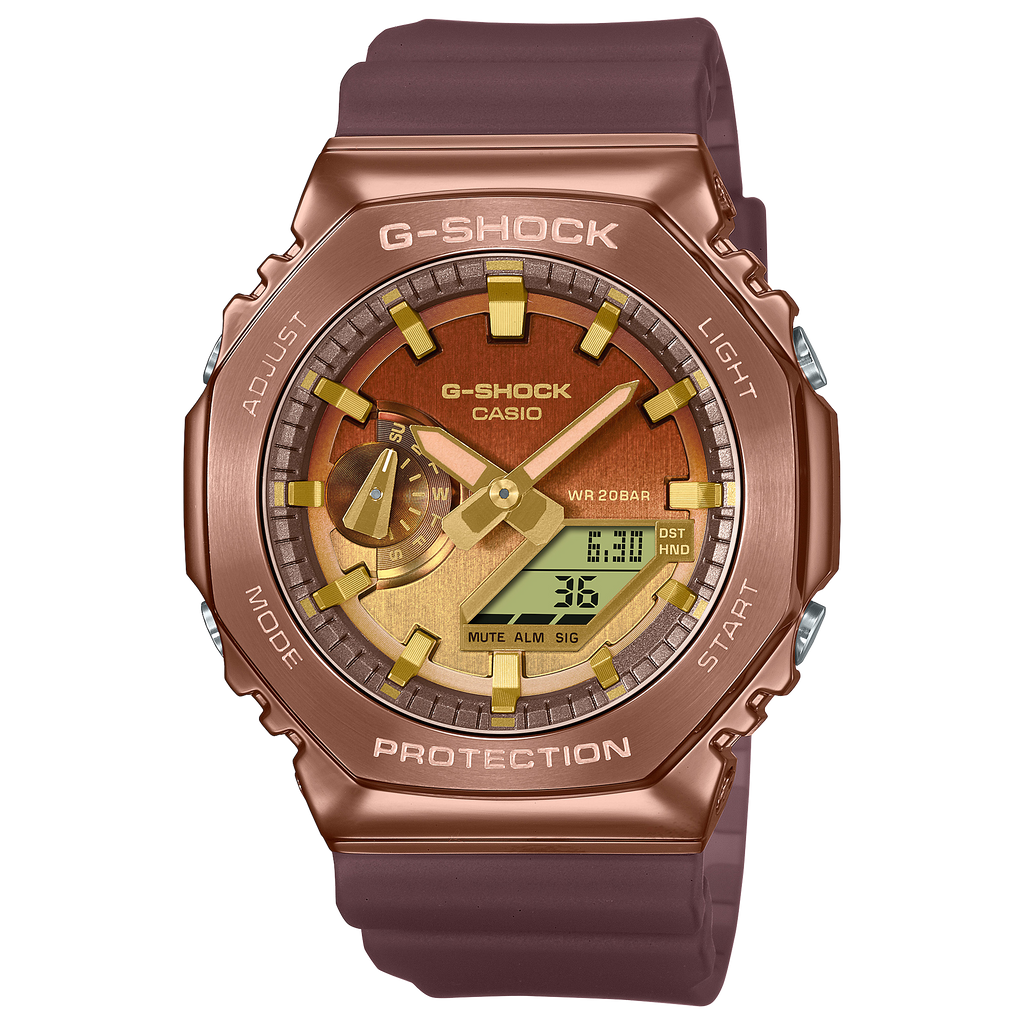 Casio G-Shock GM-2100CL-5ADR Analog-Digital Men's Watch Rose Gold