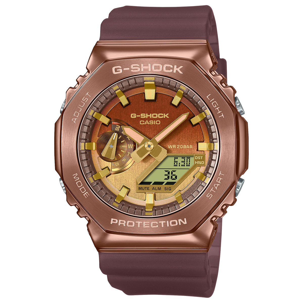Casio G-Shock GM-2100CL-5ADR Analog-Digital Men's Watch Rose Gold
