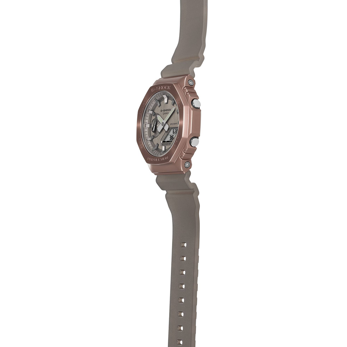 Casio G-Shock GM-2100MF-5ADR Analog-Digital Men's Watch, Rose Gold