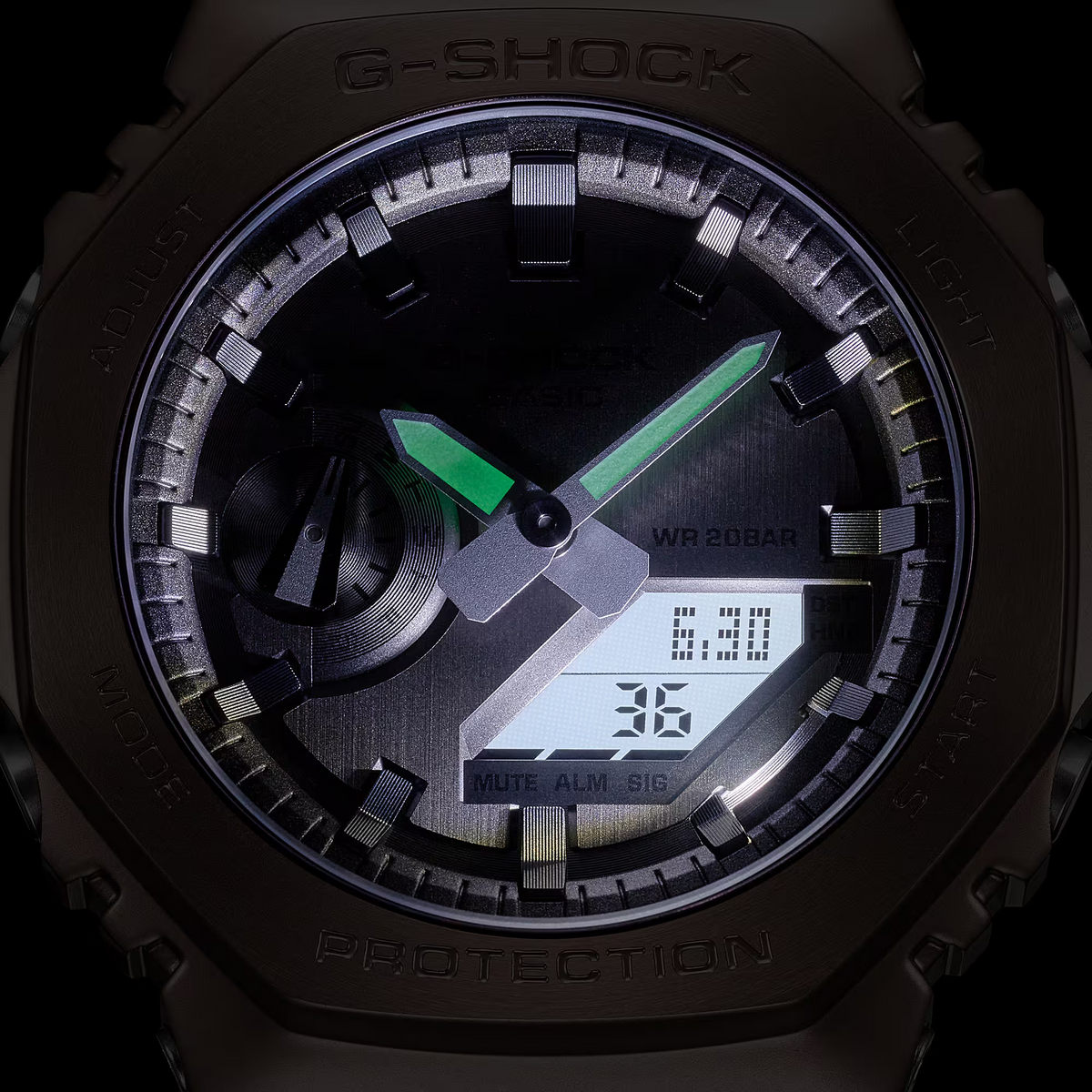 Casio G-Shock GM-2100MF-5ADR Analog-Digital Men's Watch, Rose Gold