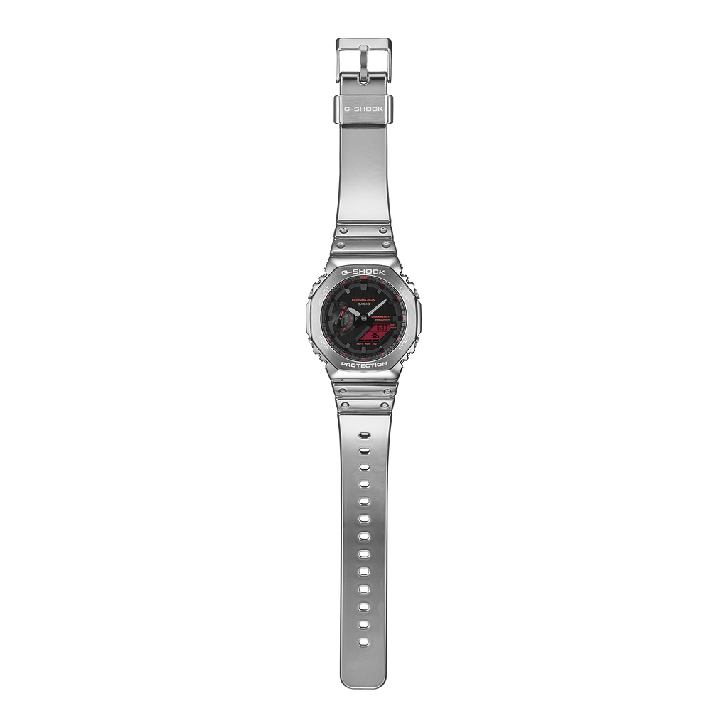 G-Shock Fine Metallic Silver Casual Analog-Digital Watch GM-2100YRA-8ADR