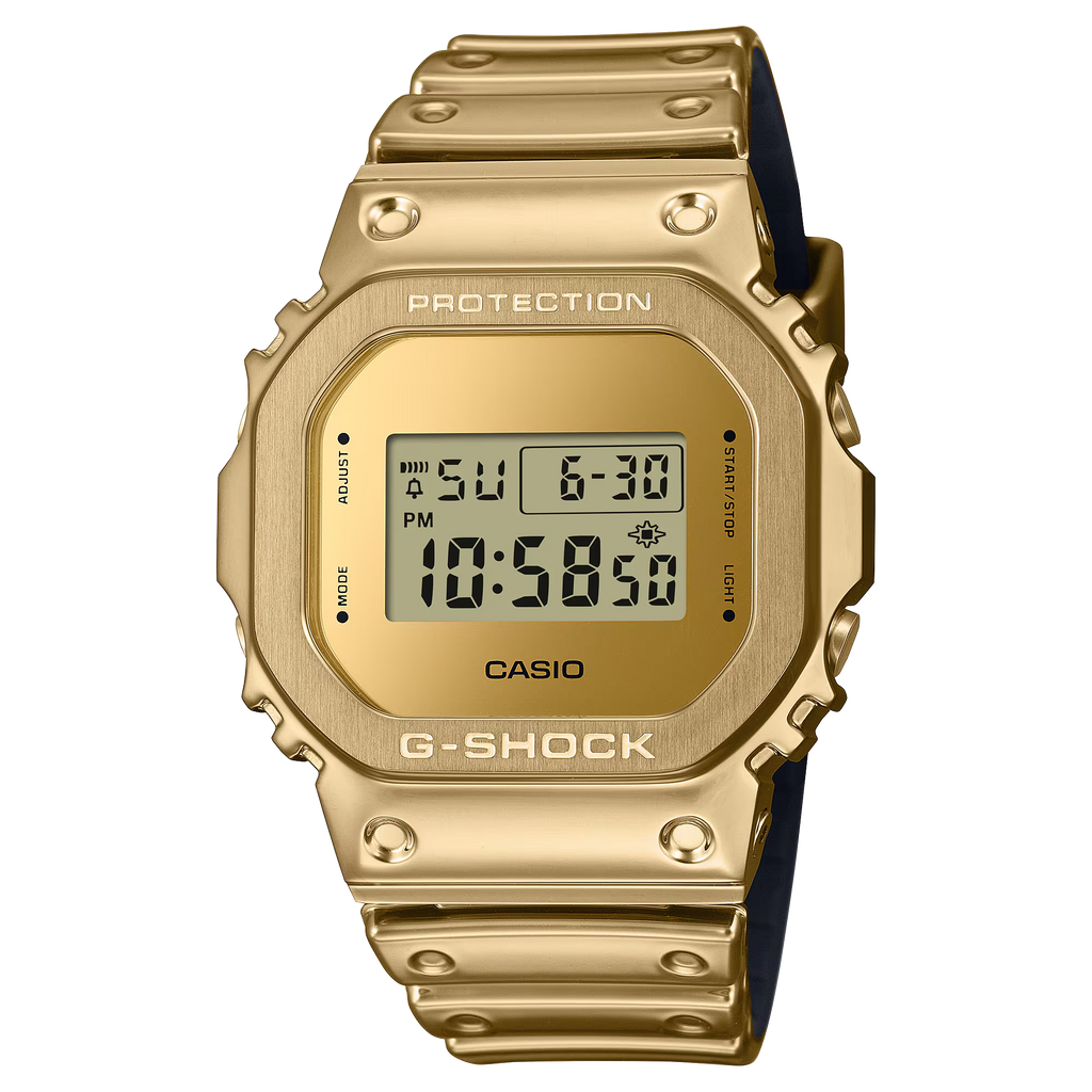 G-Steel G-Shock Fine Metallic Series Gold Watch GM-5600YMG-9DR