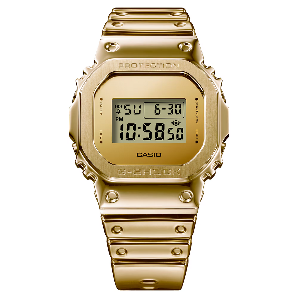 G-Steel G-Shock Fine Metallic Series Gold Watch GM-5600YMG-9DR