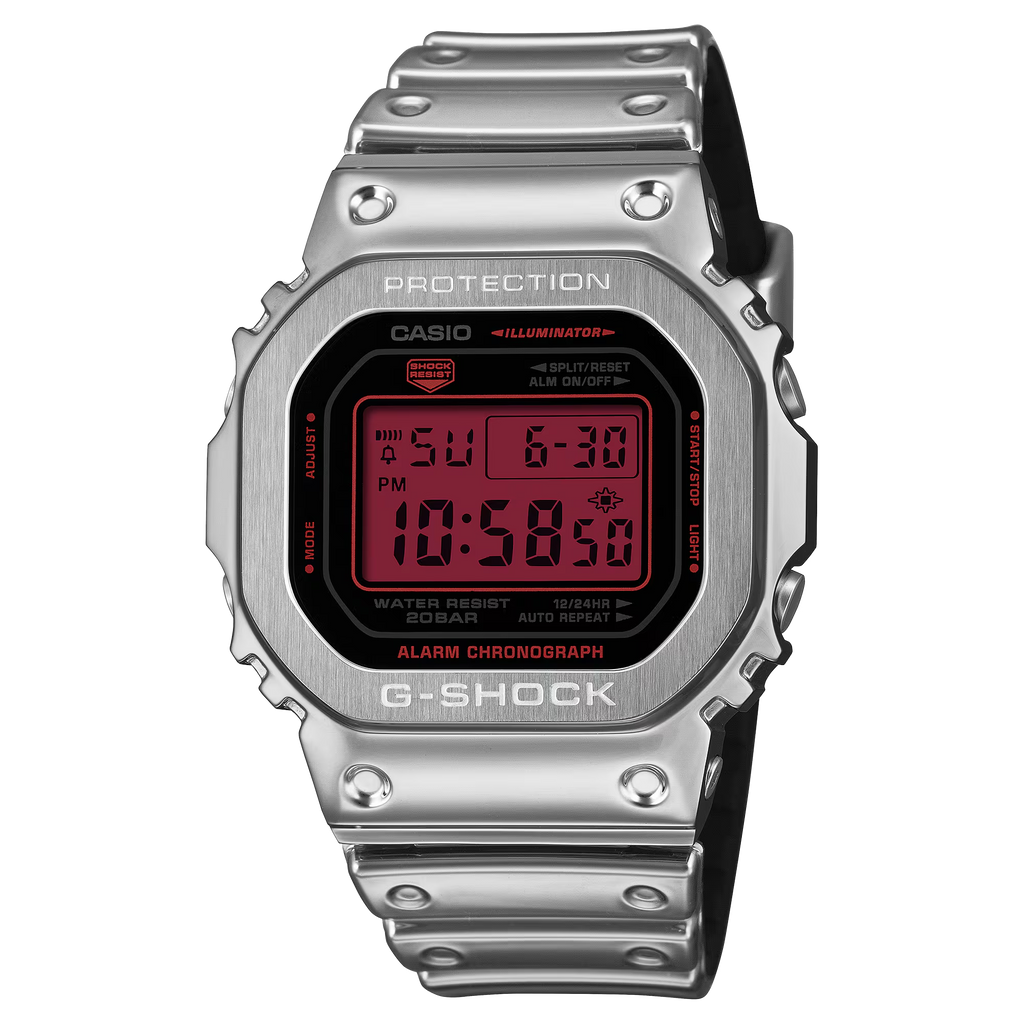 G-Shock Fine Metalic Silver Casual Digital Watch GM-5600YRA-8DR