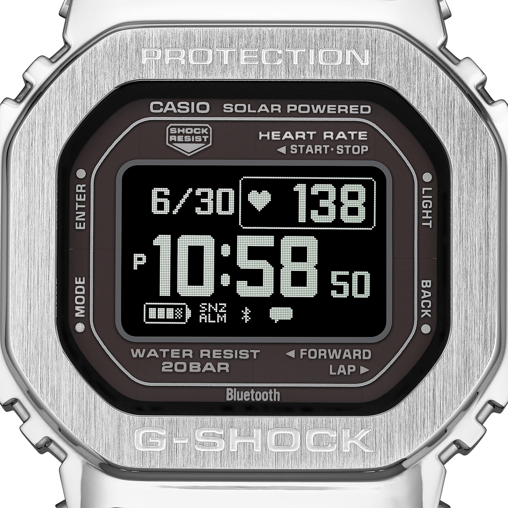 G-Shock Solar Powered Step Tracking Heart Rate Monitor Sporty Watch GM-H5600-1DR
