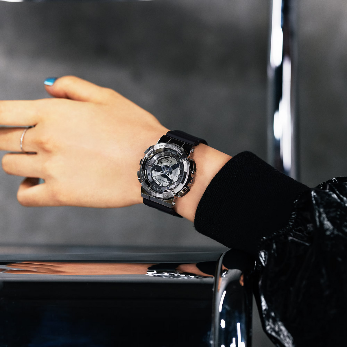Casio G-Shock GM-S110-1ADR Analog-Digital Women's Watch