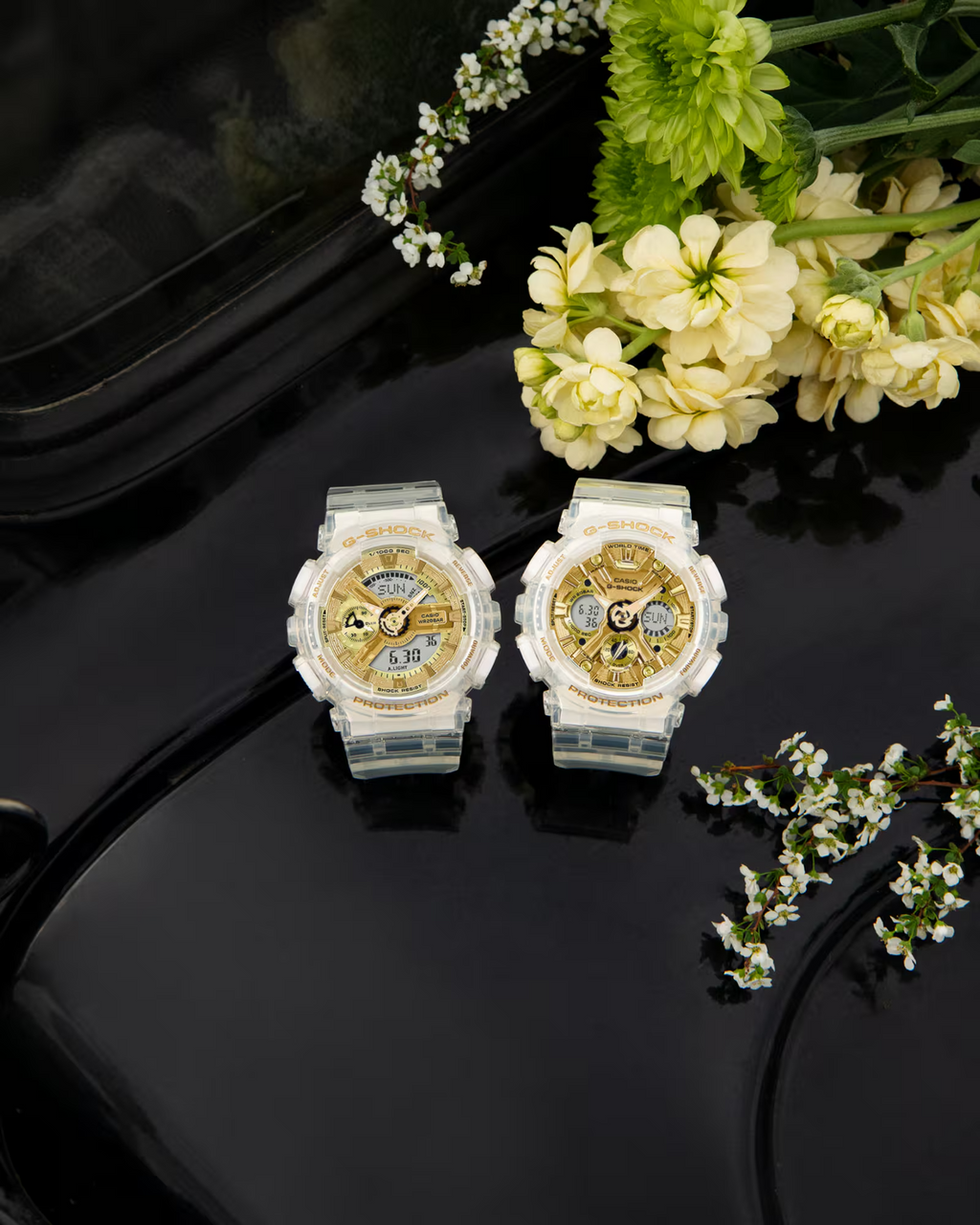 Casio G-Shock GMA-S120SG-7ADR Analog-Digital Women's Watch White Translucent