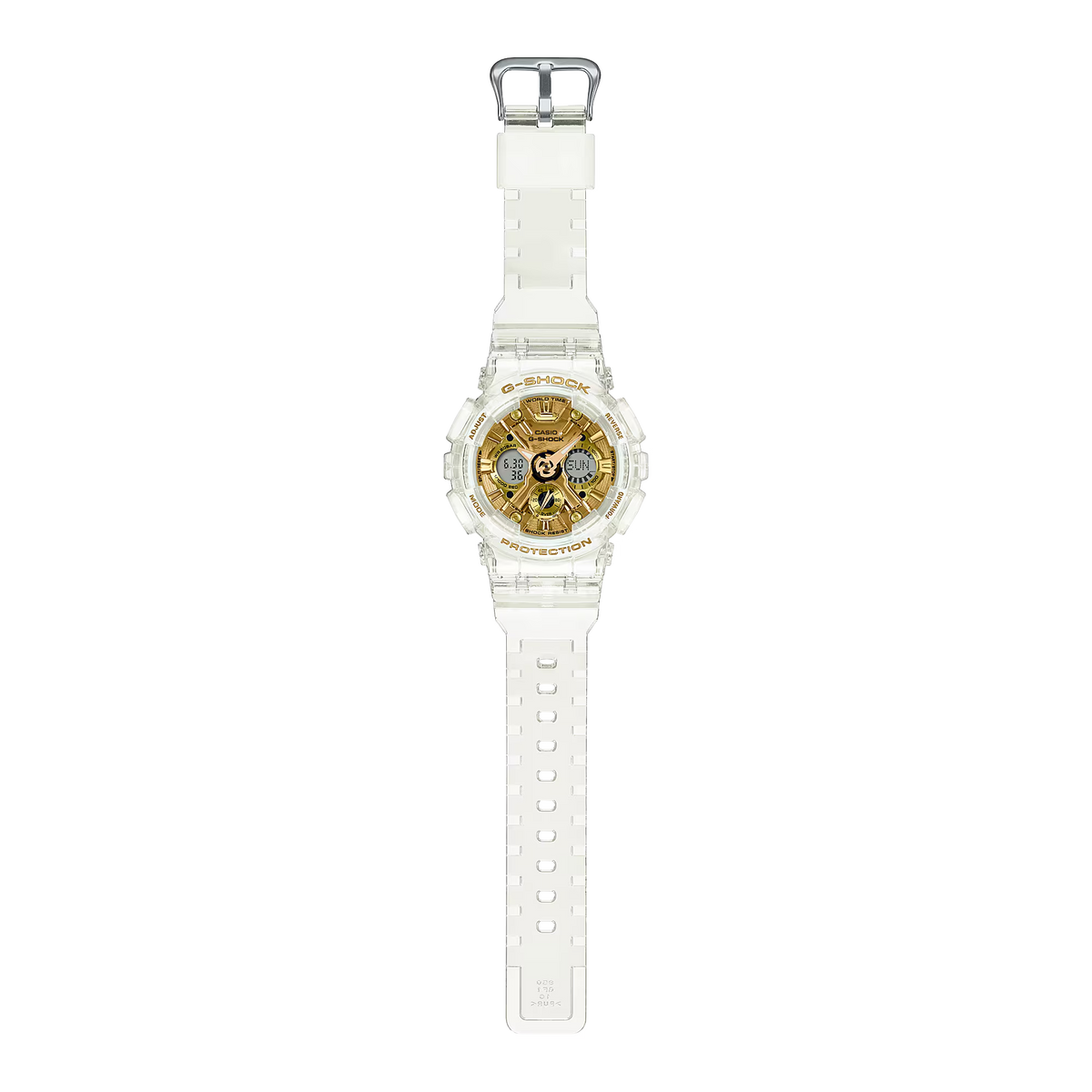 Casio G-Shock GMA-S120SG-7ADR Analog-Digital Women's Watch White Translucent
