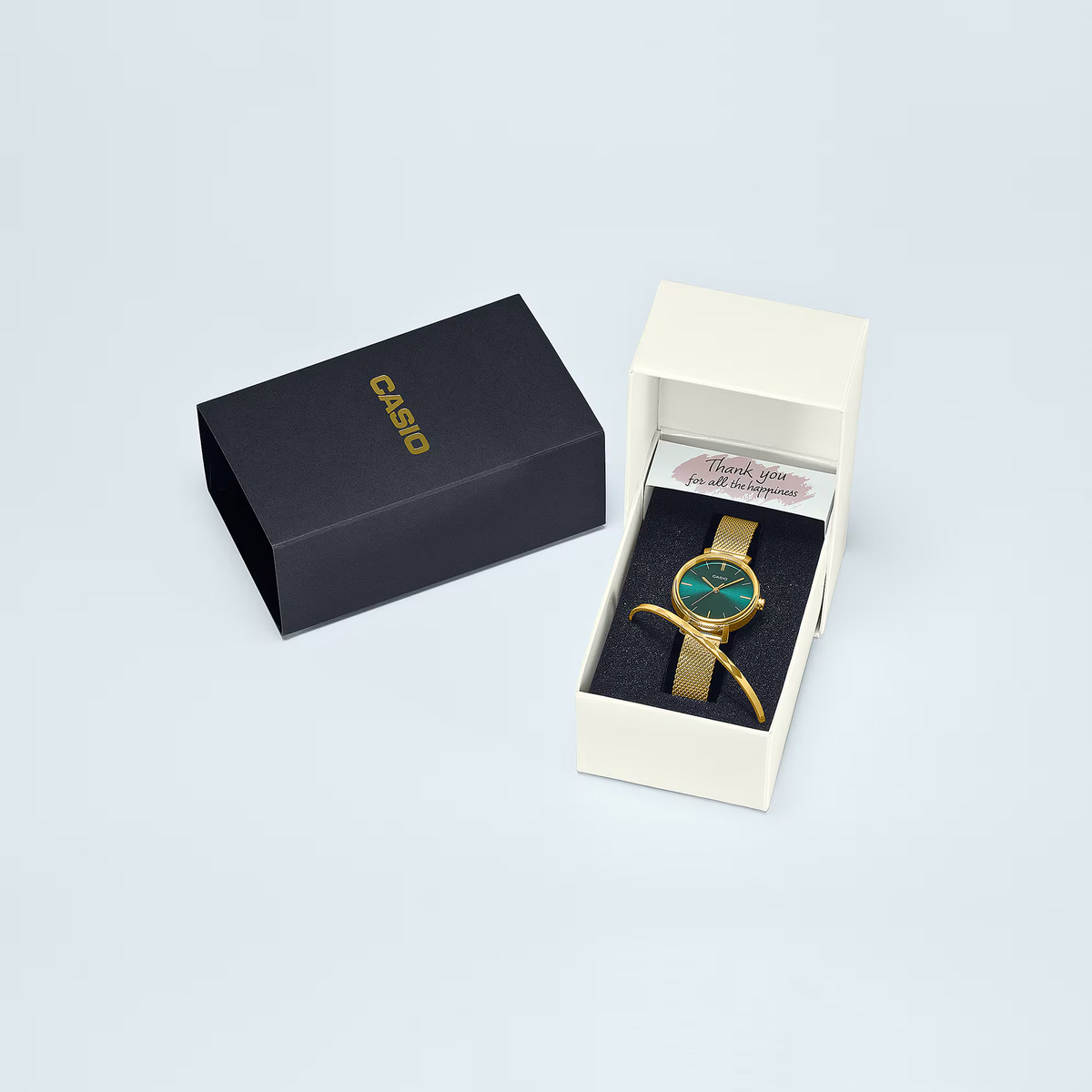 Casio Watch And Bangle Set Women's Watch LTP-2024VMG-3CDR