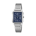 Casio LTP-B190D-2BVDF Women's Silver Stainless Steel Watch with Blue Dial
