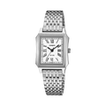 Casio LTP-B190D-7BVDF Women's Silver Stainless Steel Watch with White Dial