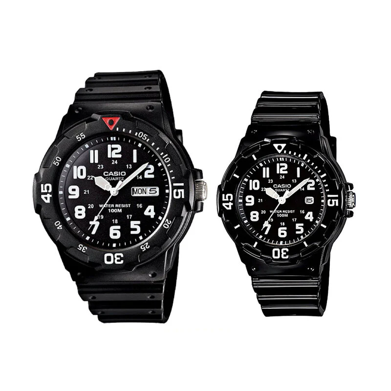 Casio Couple Watch Set – MRW-200H-1BVDF & LRW-200H-1BVDF (His & Hers)