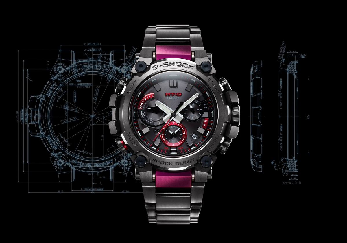 Casio G-Shock MTG-B3000BD-1ADR Analog Men's Watch, Black
