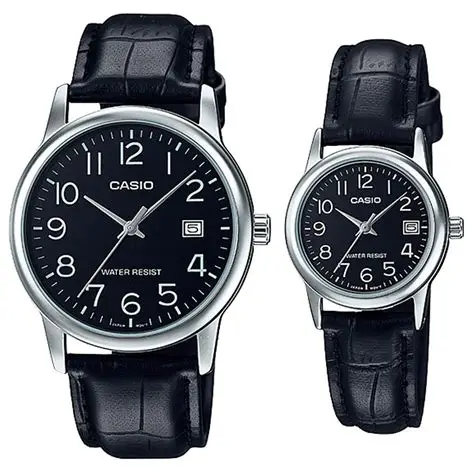 Casio Couple Watch Set – MTP-V002L-1AUDF & LTP-V002L-1AUDF (His & Hers)