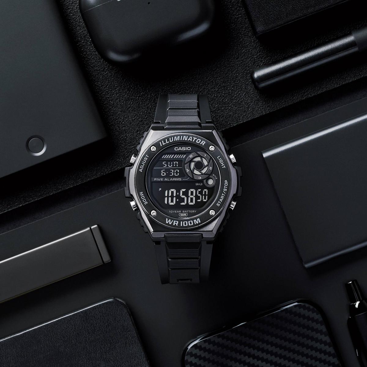Casio Digital Men's Watch MWD-100HB-1BVDF