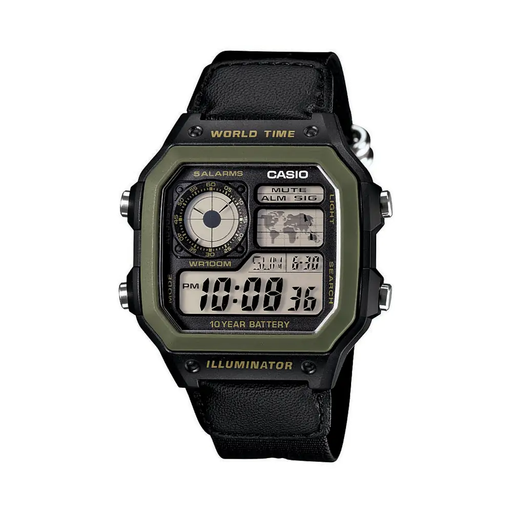 Casio Digital Men's Watch AE-1200WHB-1BVDF
