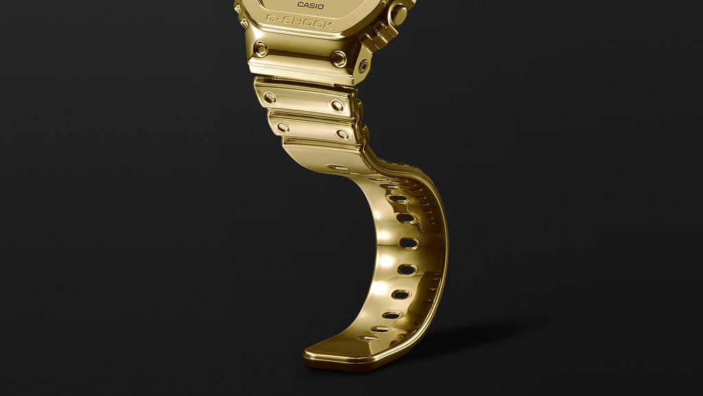 G-Steel G-Shock Fine Metallic Series Gold Watch GM-5600YMG-9DR