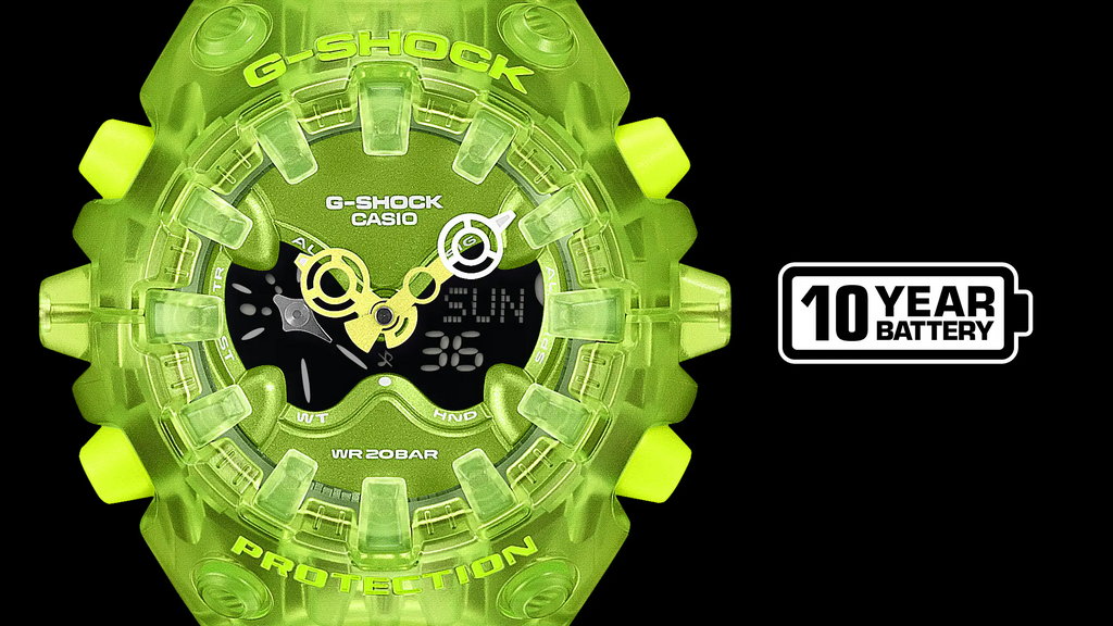 G-Shock Men Transparent Green Casual Watch GA-V01SKE-3ADR